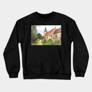 A View Of Bosham Parish Church Crewneck Sweatshirt